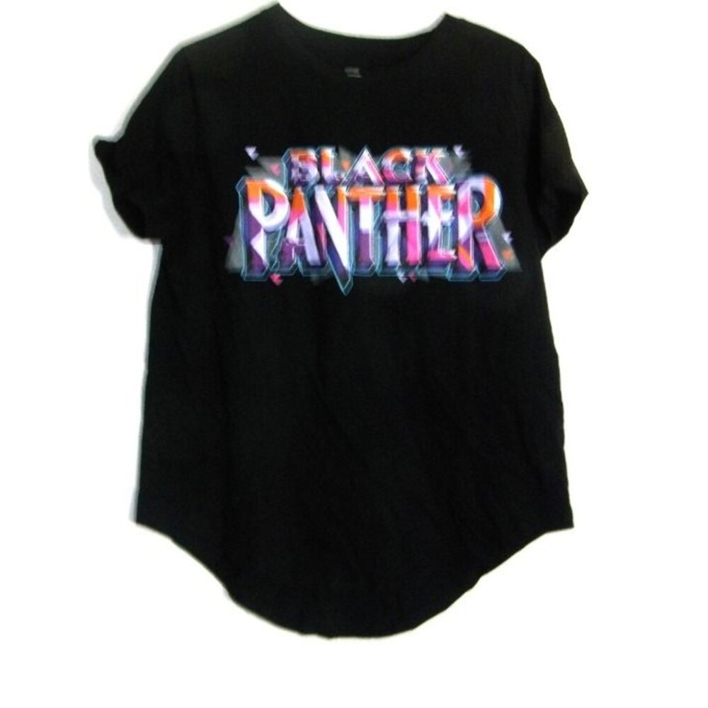 Marvel Studios Black panther Wakanda Forever Women Black T-Shirt Size XL